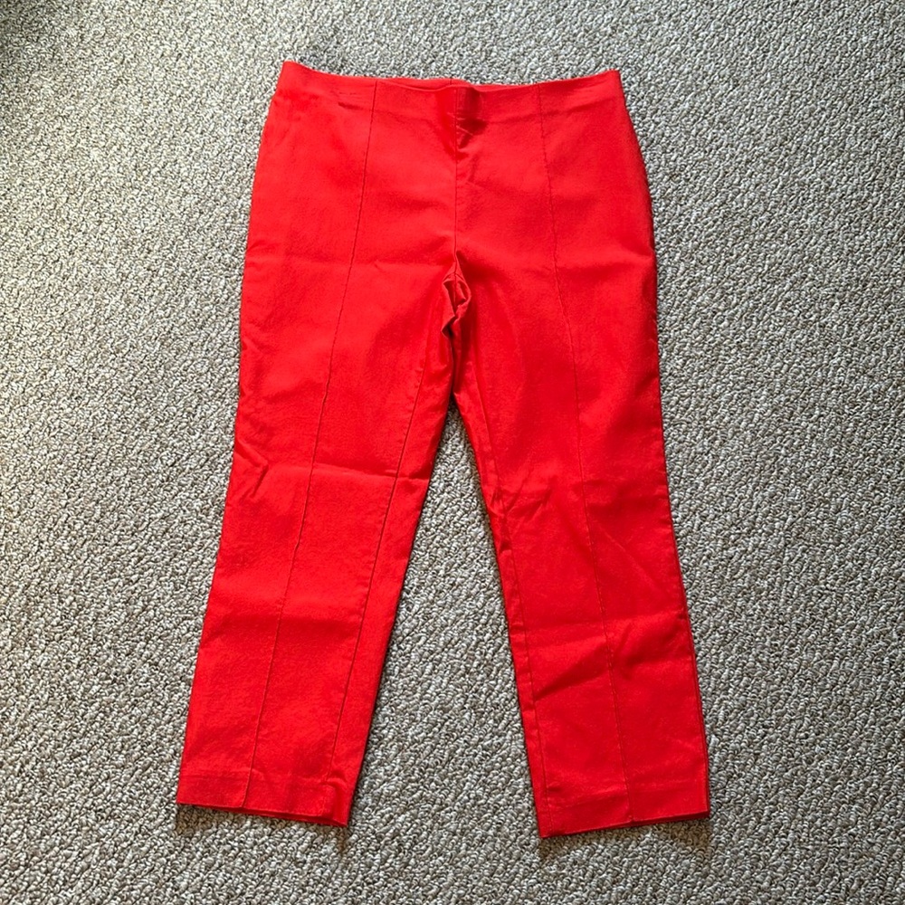 Jules and Leopold Orange Pull On Capris Size Large
